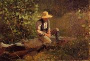Winslow Homer The Whittling Boy USA oil painting reproduction